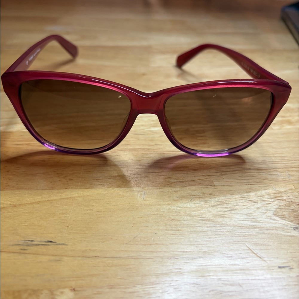 Balmain Red Burgundy Sunglasses Wide Fit